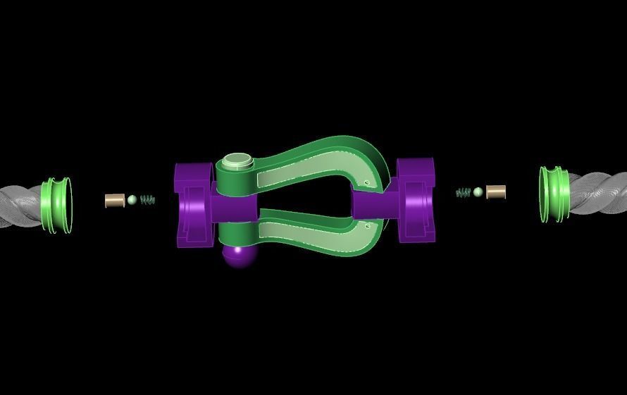 Force Extra Large XL bracelet 3D print model_5