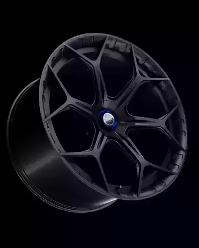 High-poly Brixton Forged MW03 wheel model  Free 3D model
