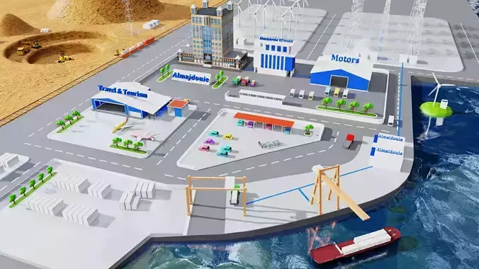Almajdouie Logistics 3D Model