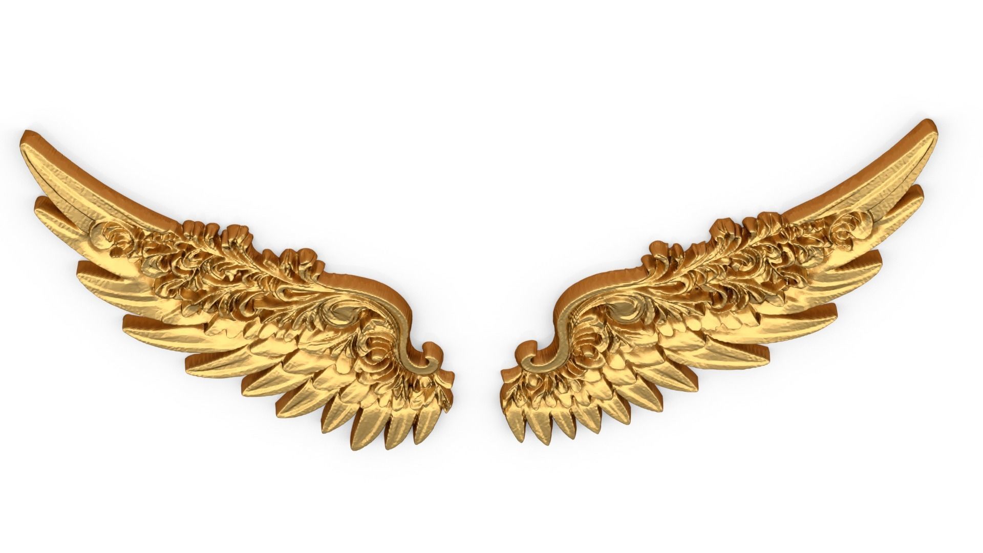 Wings Printable carved decor 12 3D model_4