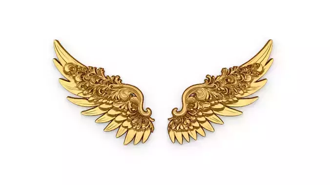 Wings Printable carved decor 12