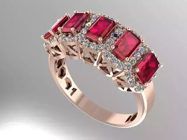 Super Emerald Ring  3D print model
