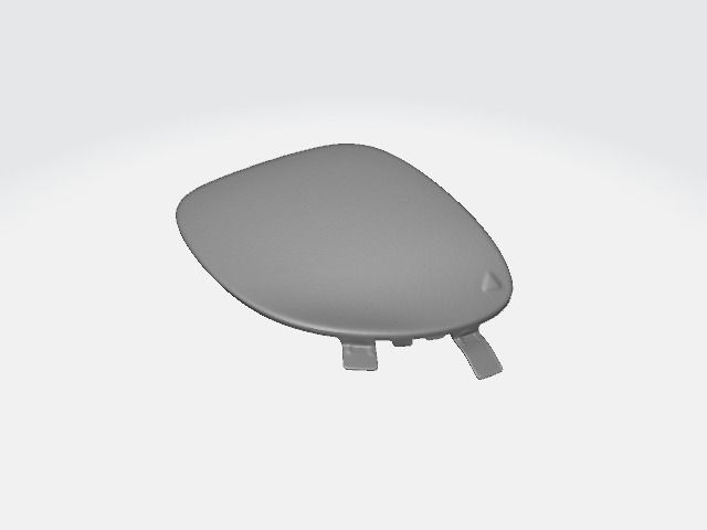 Mercedes E200 W213 Front Bumper Tow Cover 3D print model_3