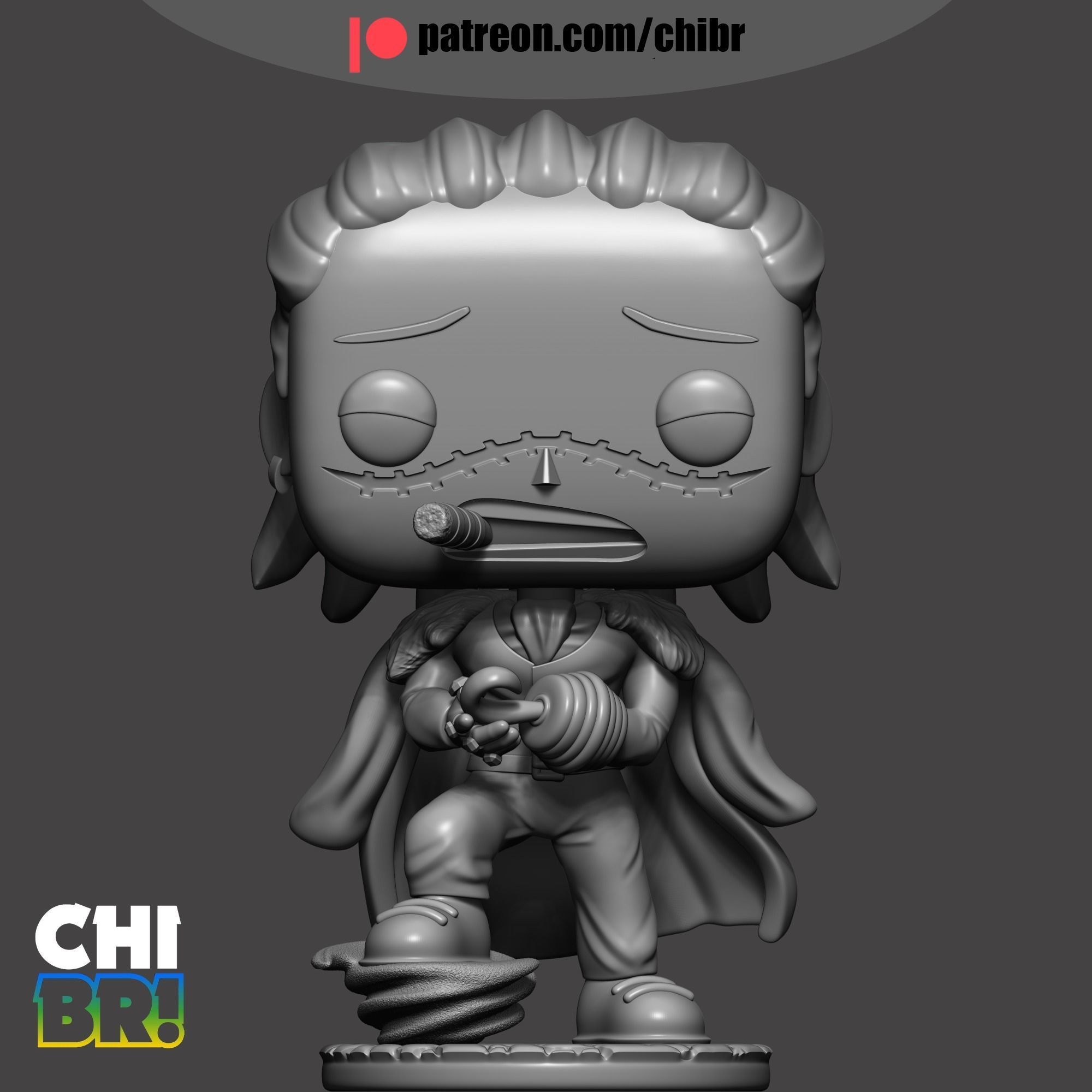 CROCODILE - ONE PIECE - FUNKO 3D print model_1