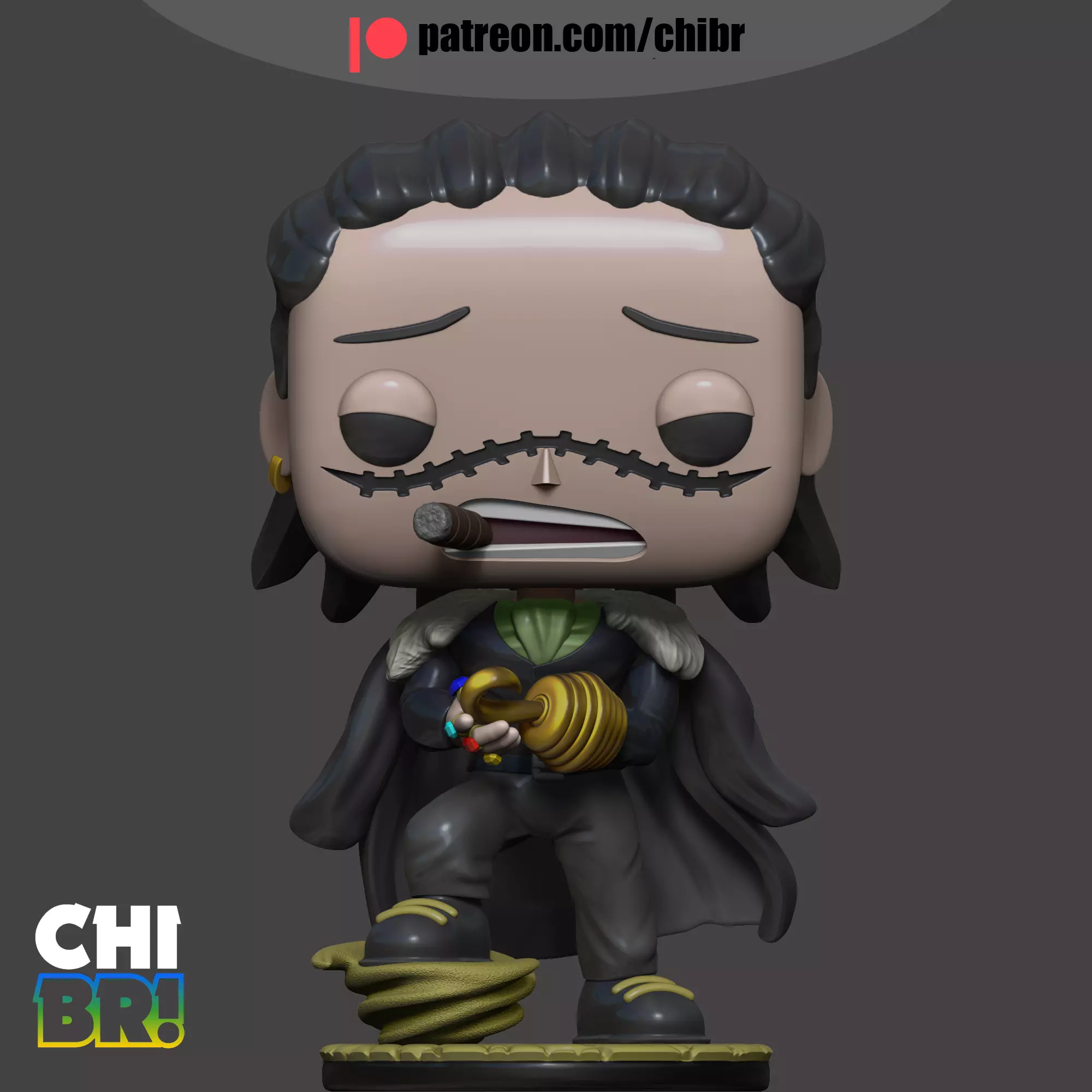 CROCODILE - ONE PIECE - FUNKO 3D print model_0