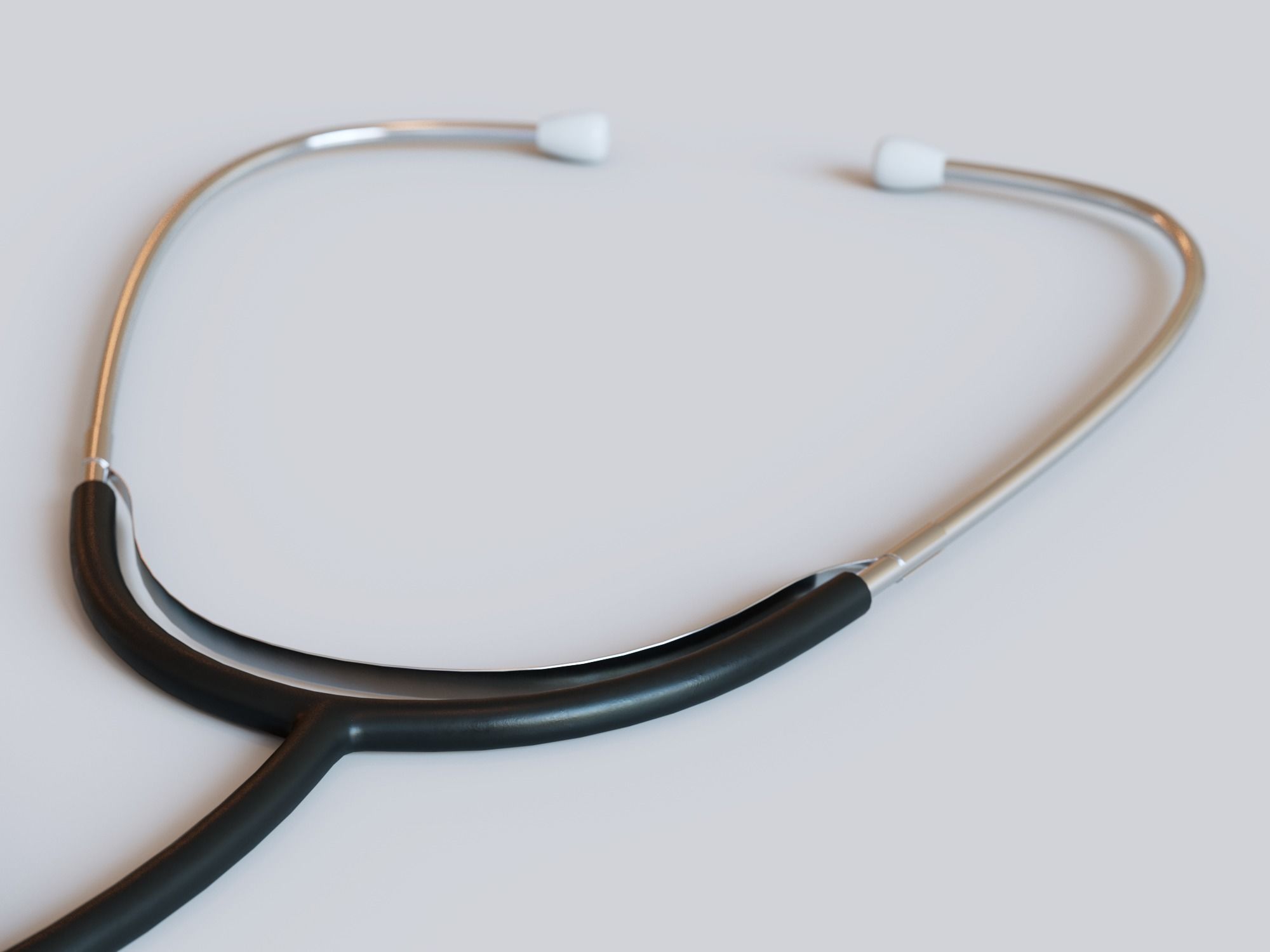 Stethoscope Medical Equipment Low-poly 3D model_13