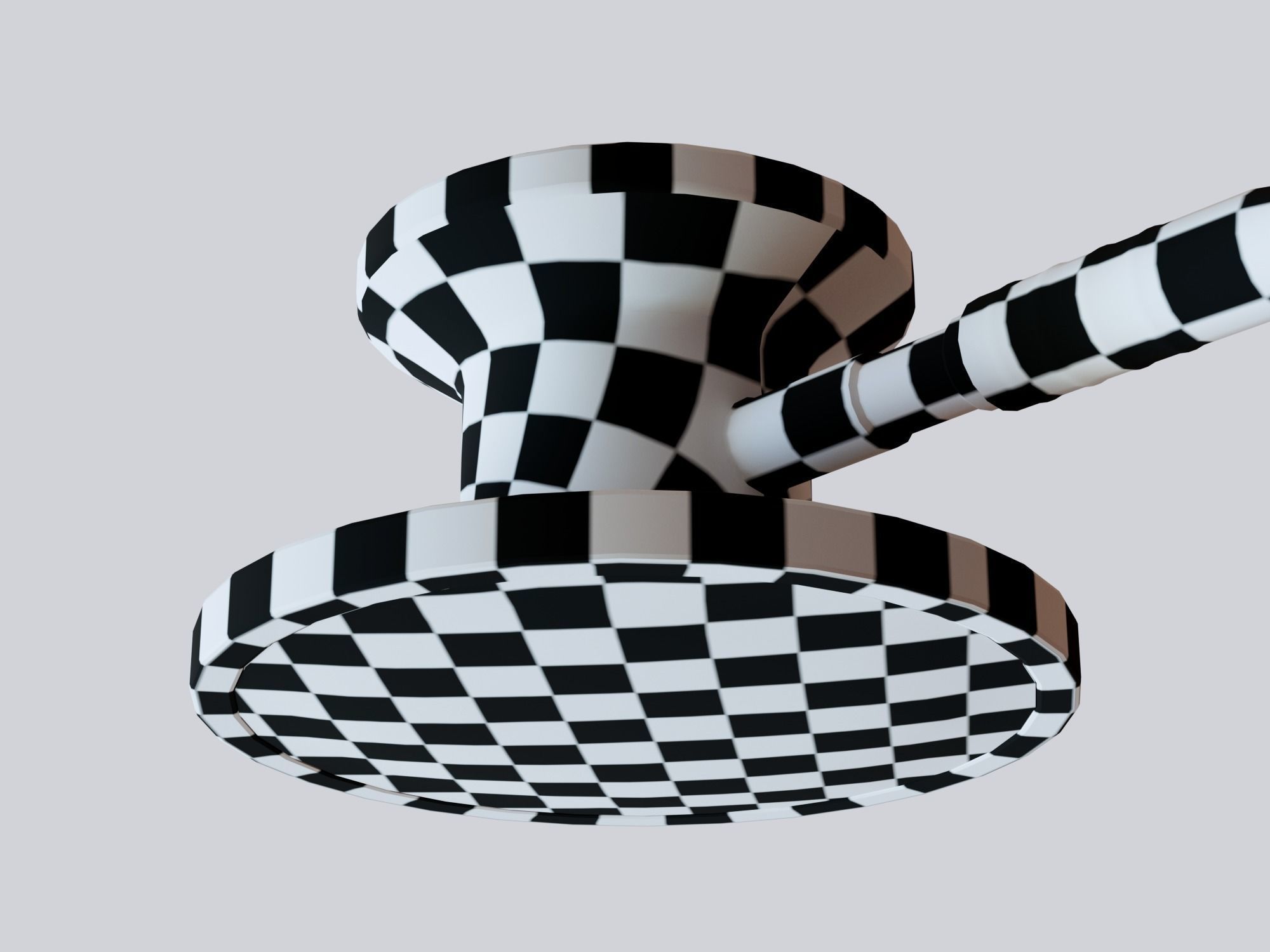 Stethoscope Medical Equipment Low-poly 3D model_17