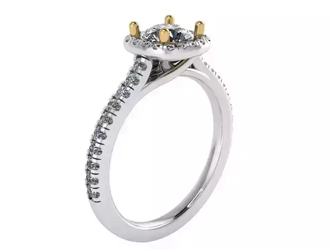 Square Halo Ring  2293