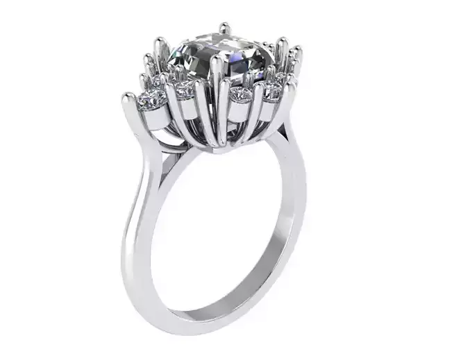 Rhombus Cluster Ring 2301