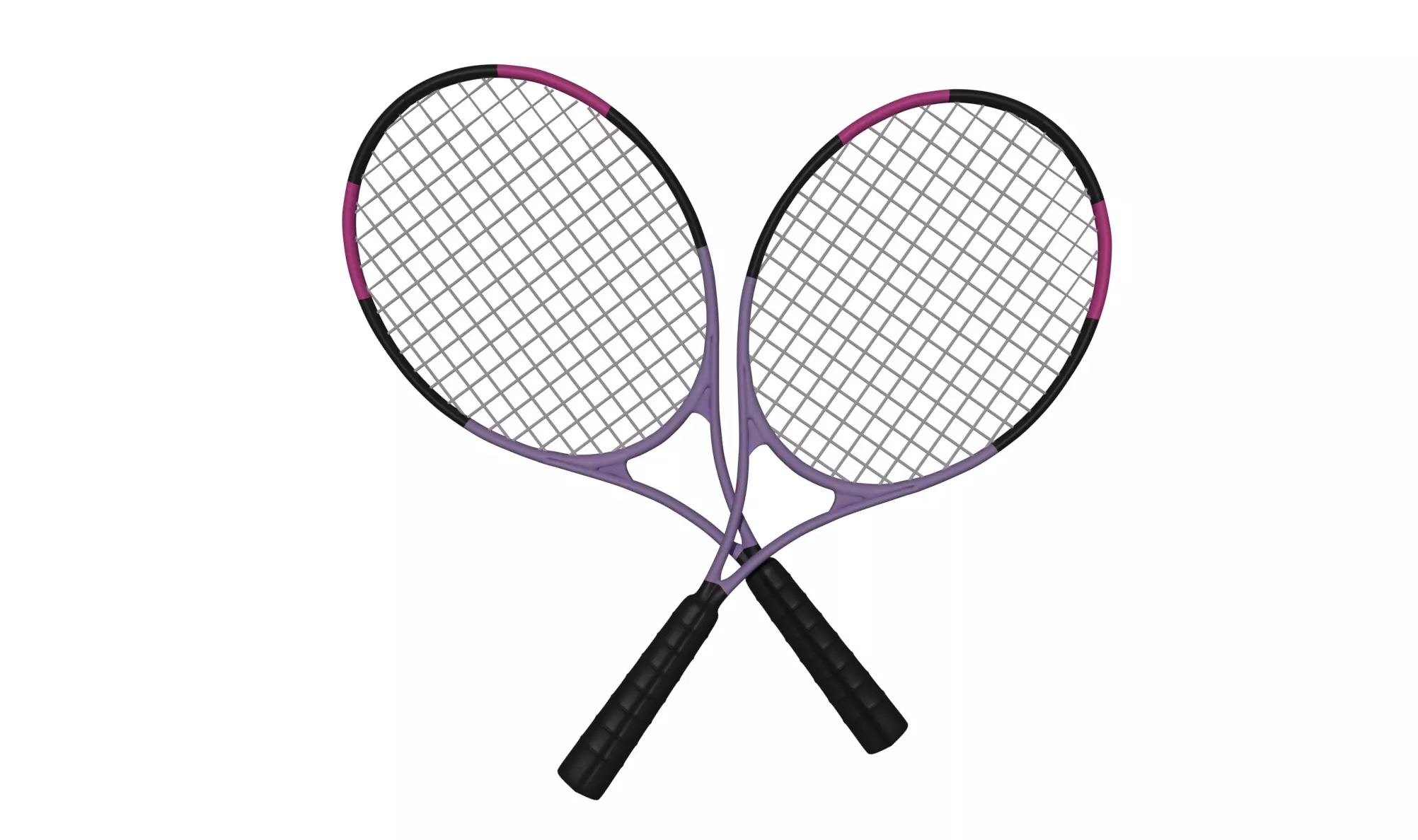 Tennis Raquet Free low-poly 3D model