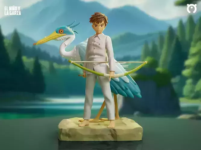 The boy and the heron 3D print model