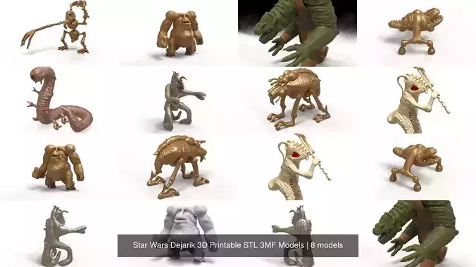 Star Wars Dejarik 3D Printable STL 3MF Models 3D Model Collection