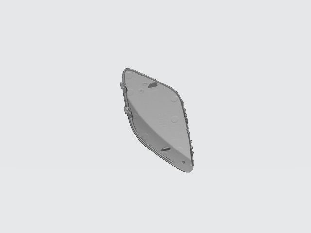 Mercedes A180 2013 Front Bumper Tow cover 3D print model_4