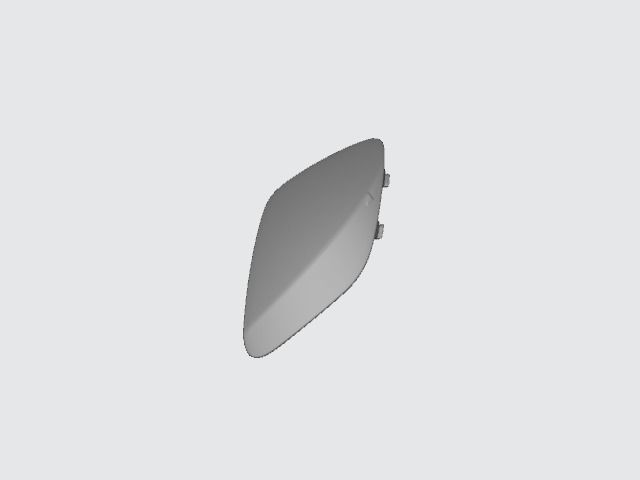 Mercedes A180 2013 Front Bumper Tow cover 3D print model_3