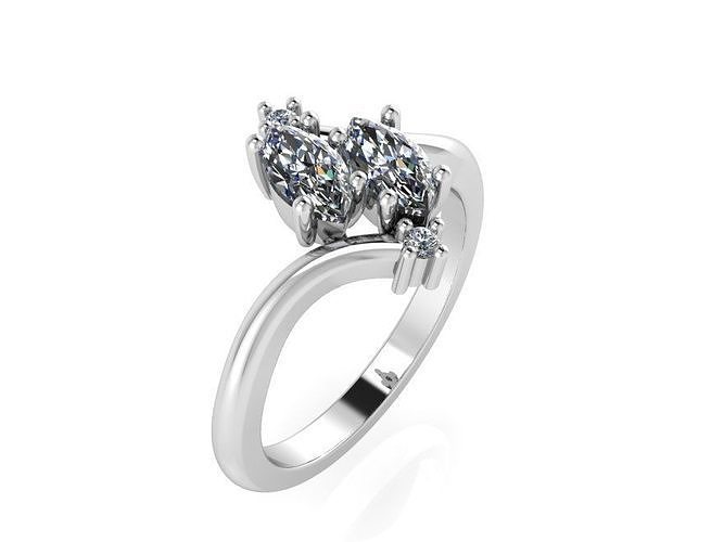 Marquise Tension Ring 2310 3D print model