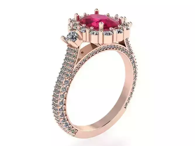 Cushion Halo Ring 2312