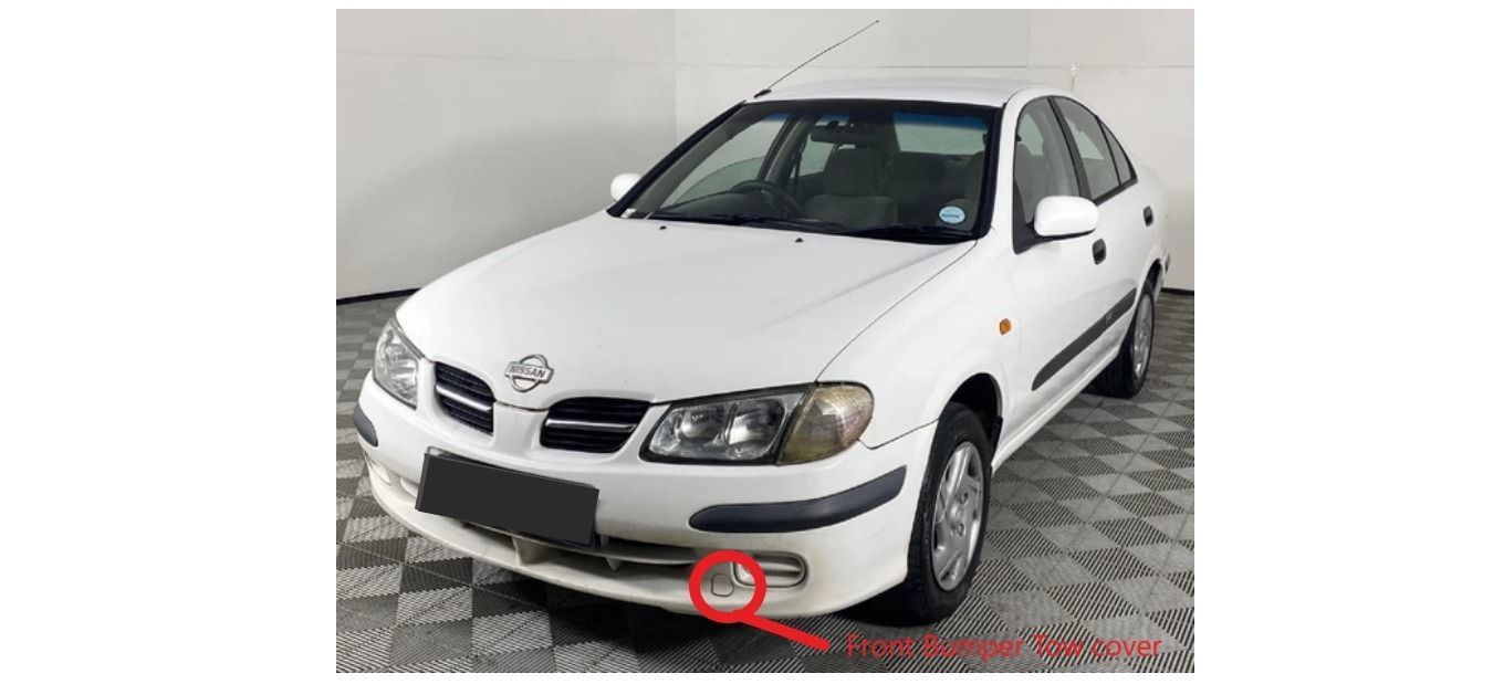 Nissan Almera 2002 Front Bumper Tow cover 3D print model_2