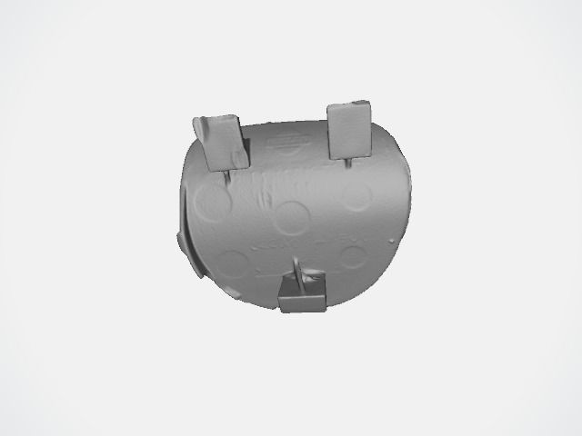 Nissan Almera 2002 Front Bumper Tow cover 3D print model_3