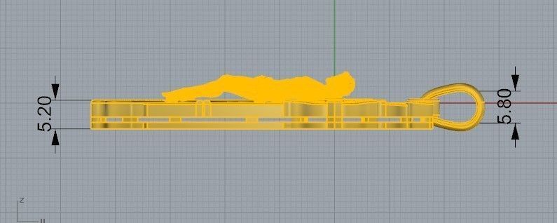 Cross Pendant 2317 3D print model_7