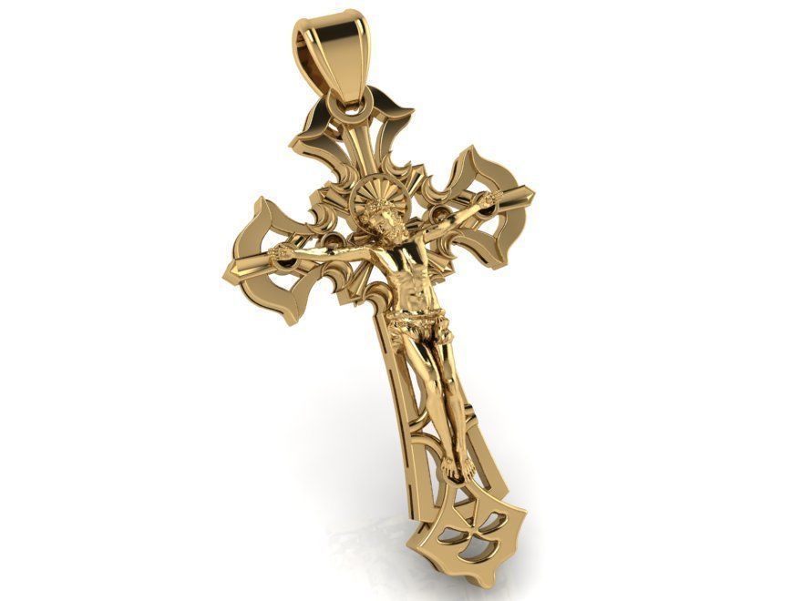 Cross Pendant 2317 3D print model_1