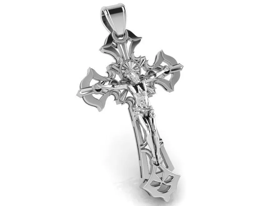 Cross Pendant 2317 3D print model_0