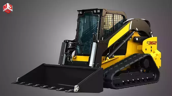C362 Compact Track Loader - Bucket 3D model