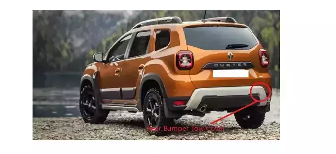 Renault Duster 2018 Rear Bumper Tow cover 3D print model