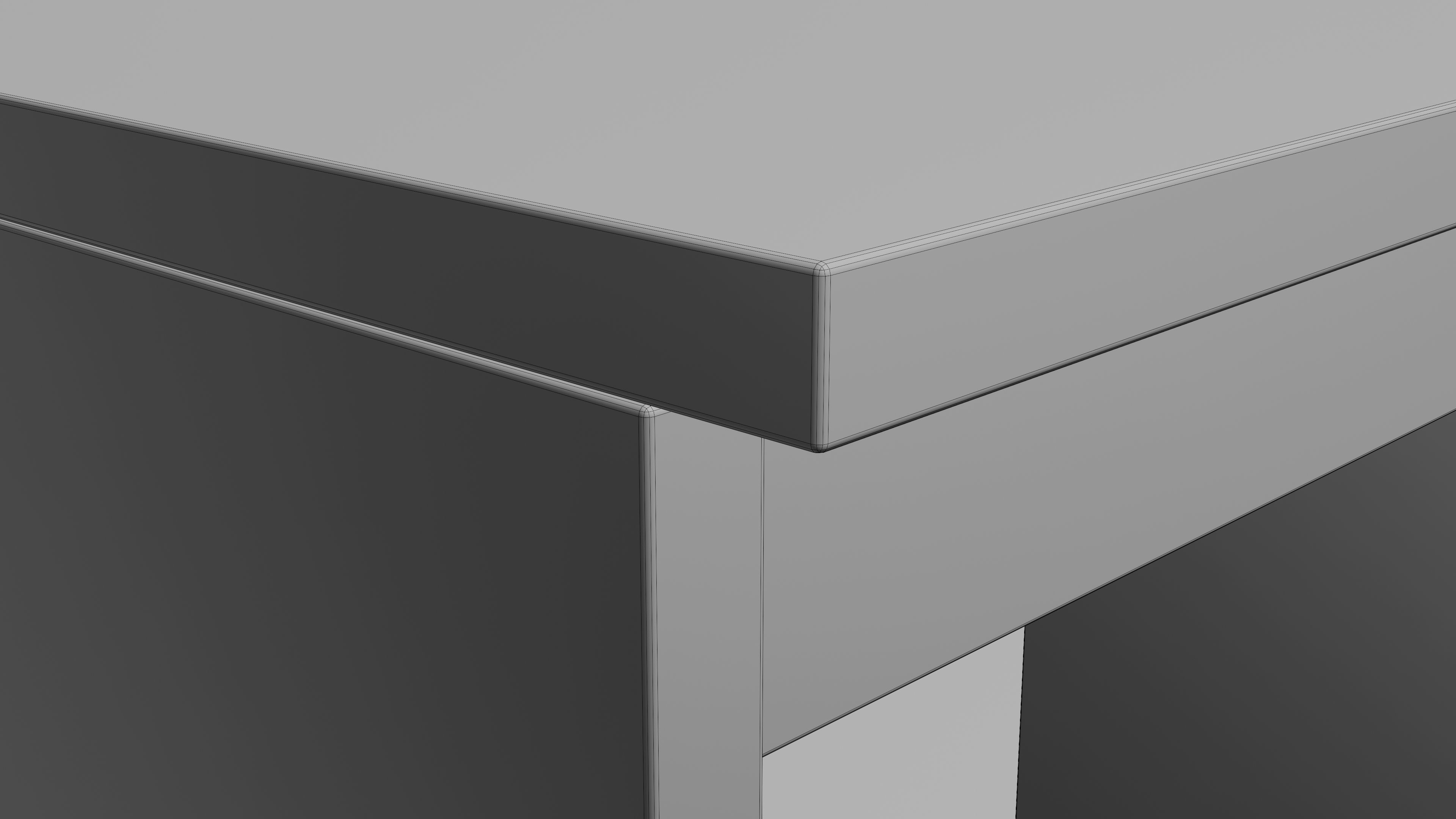 Table Low-poly 3D model_4