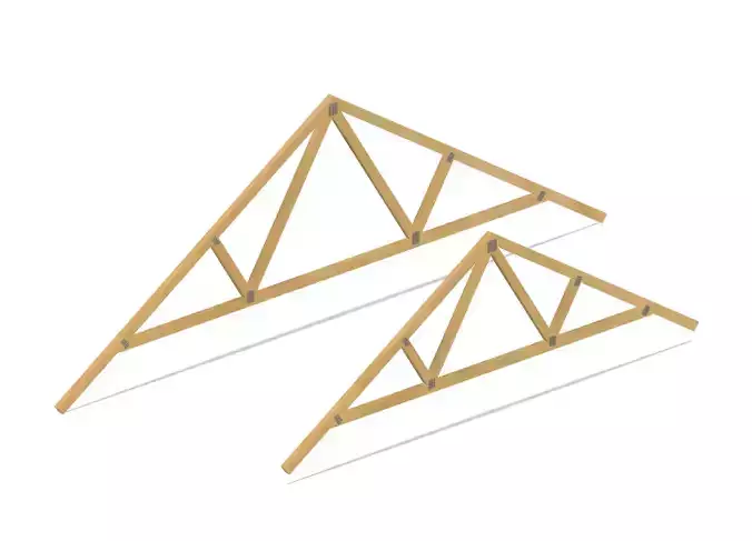 Modelling Roof Trusses for Scratch Building 3D print model