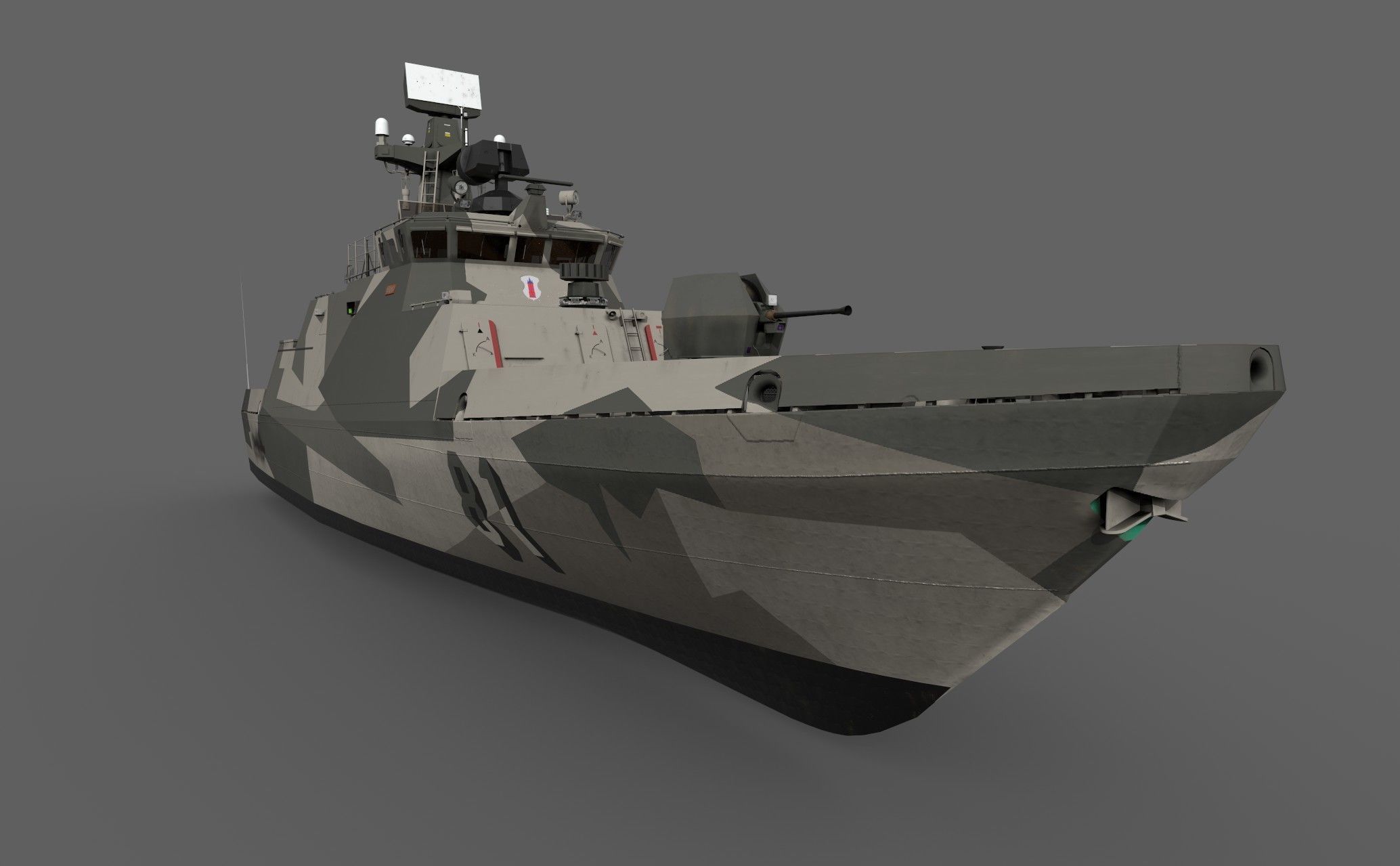 Hamina class Tornio 3D model_1