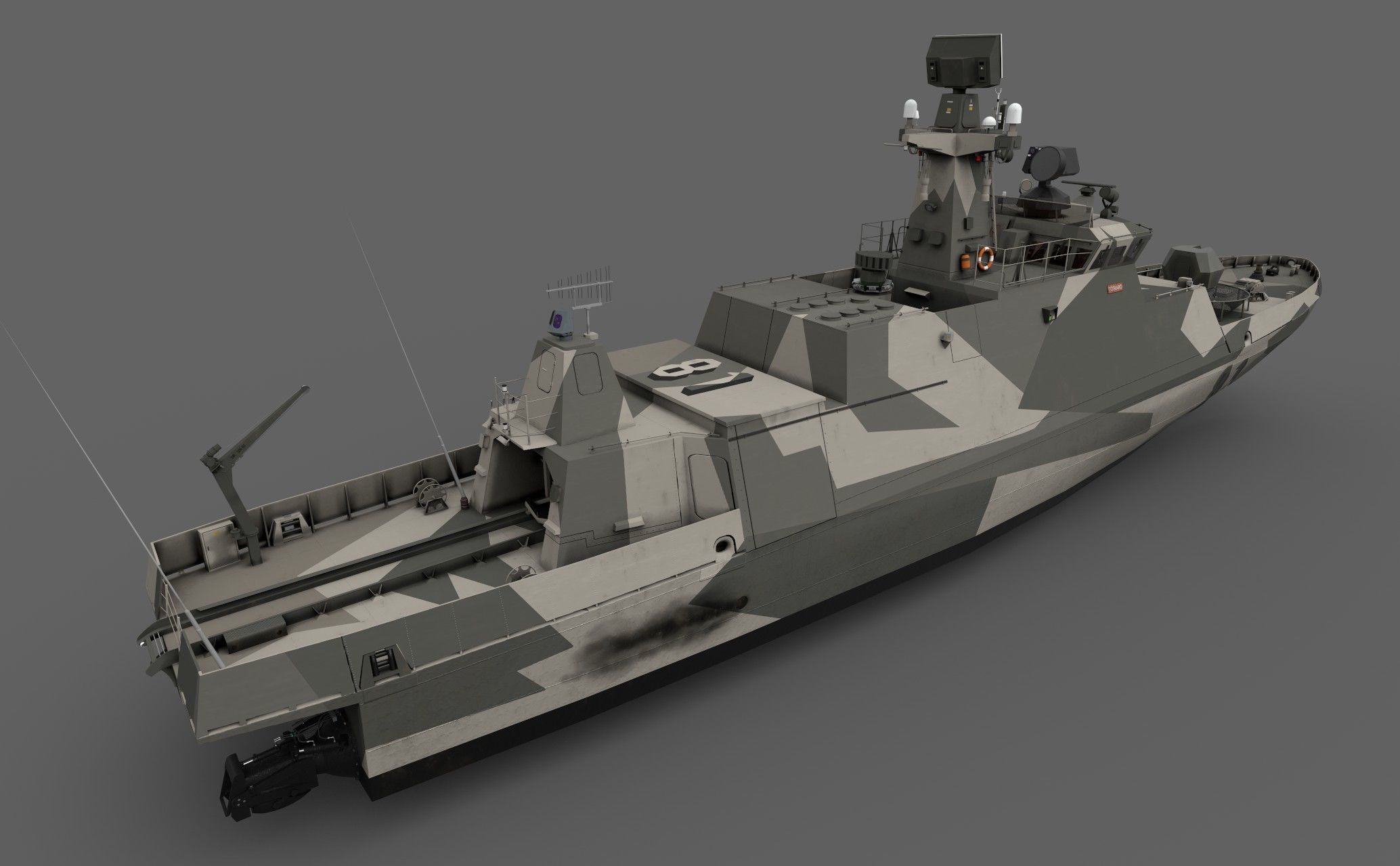 Hamina class Tornio 3D model_2