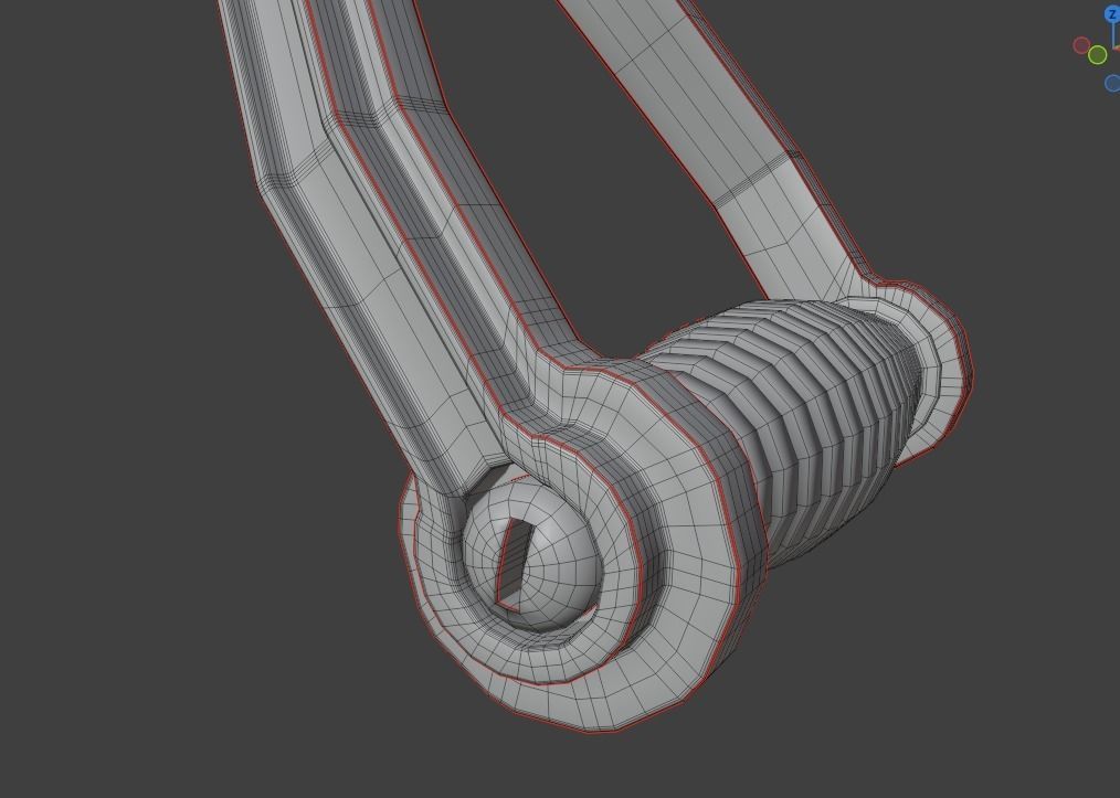 Red Lever - Switcher Low-poly 3D model_8