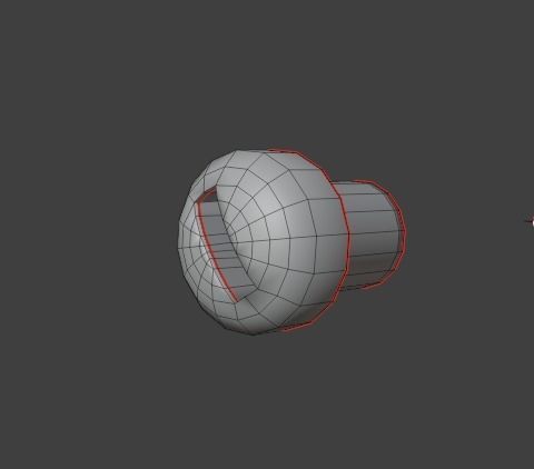 Red Lever - Switcher Low-poly 3D model_10