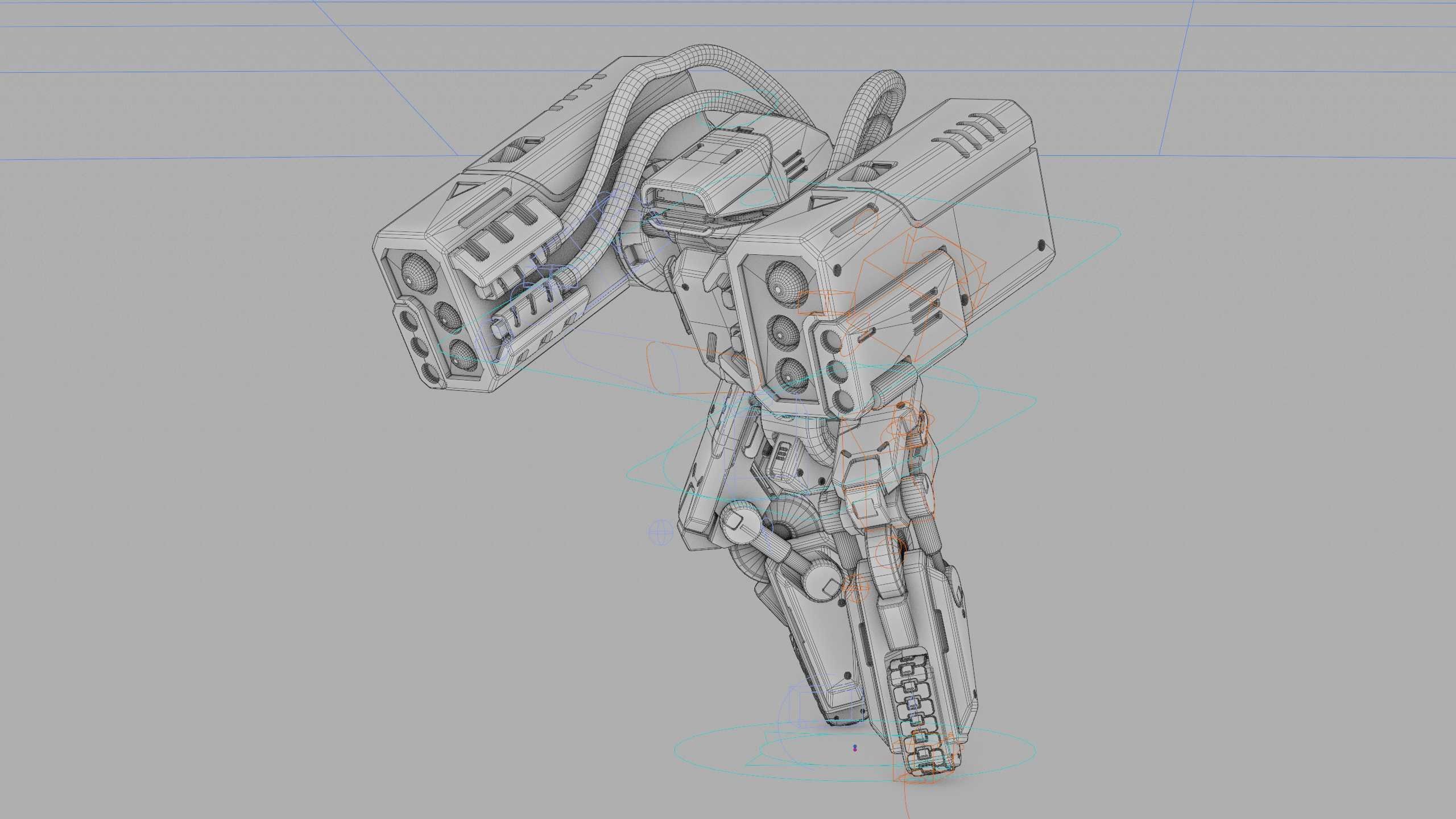 MILITARY BOT B-450 Rigged for Unreal Engine - Unity - MIXAMO  3D model_40