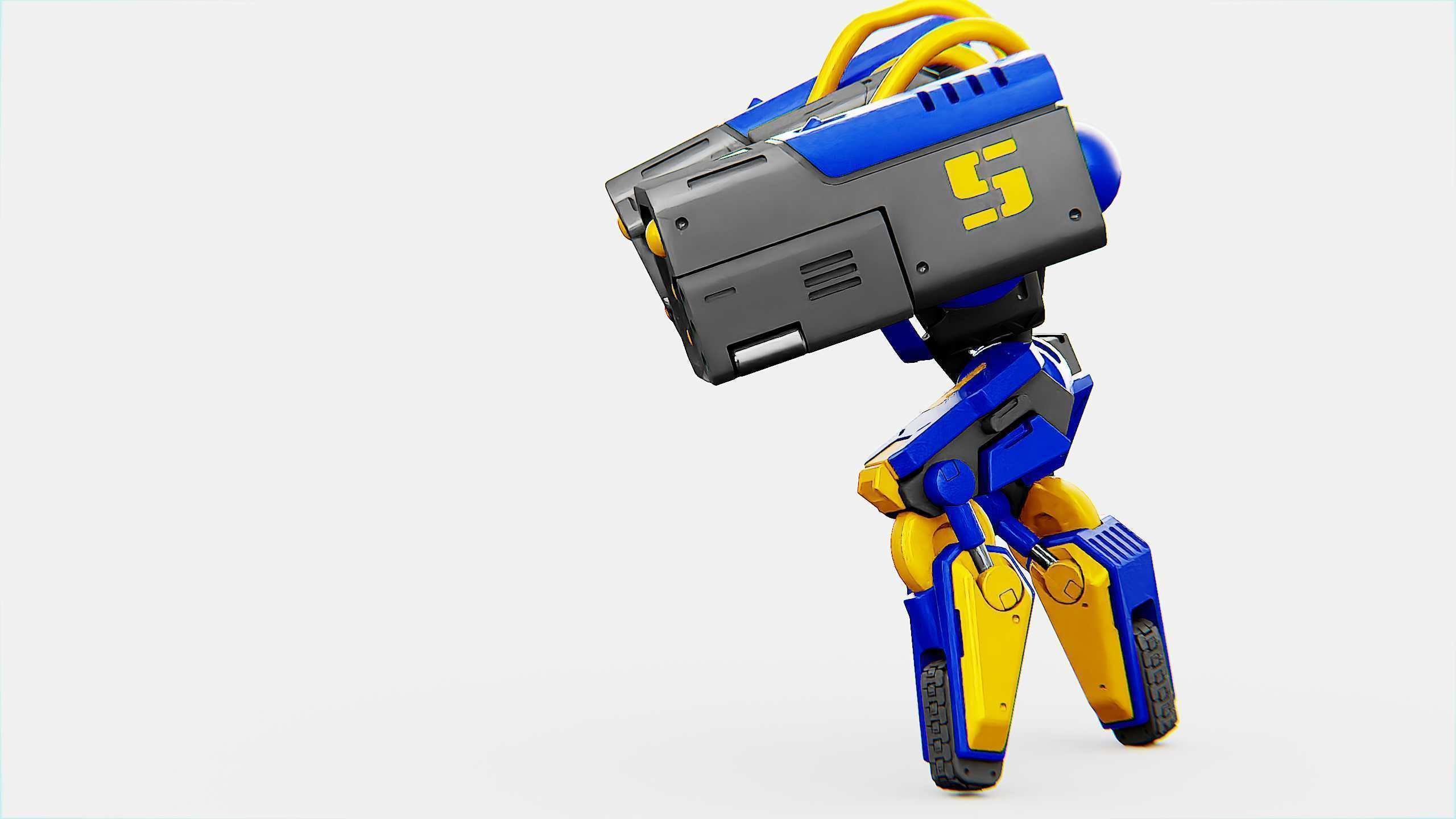 MILITARY BOT B-450 Rigged for Unreal Engine - Unity - MIXAMO  3D model_5
