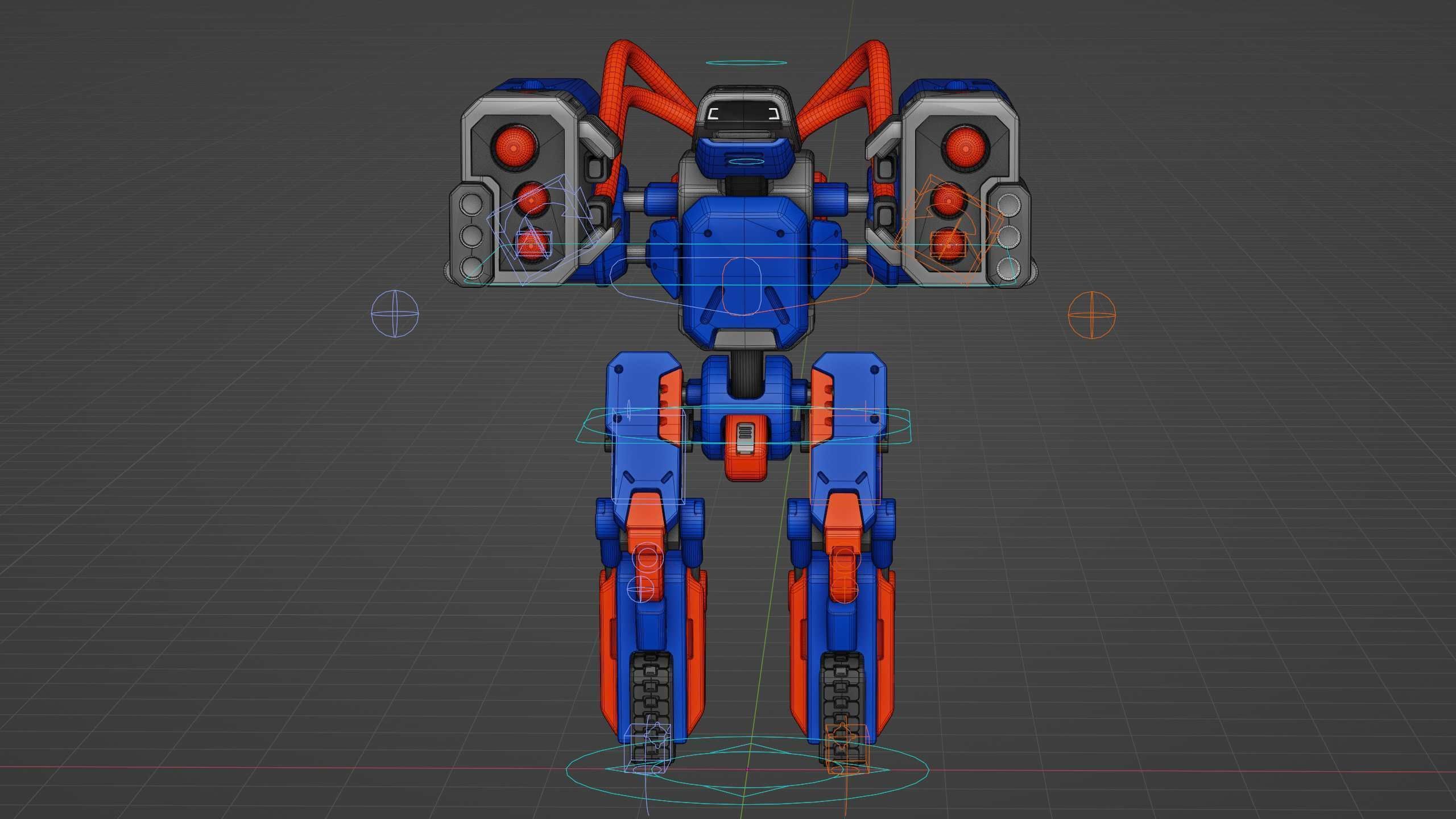 MILITARY BOT B-450 Rigged for Unreal Engine - Unity - MIXAMO  3D model_39