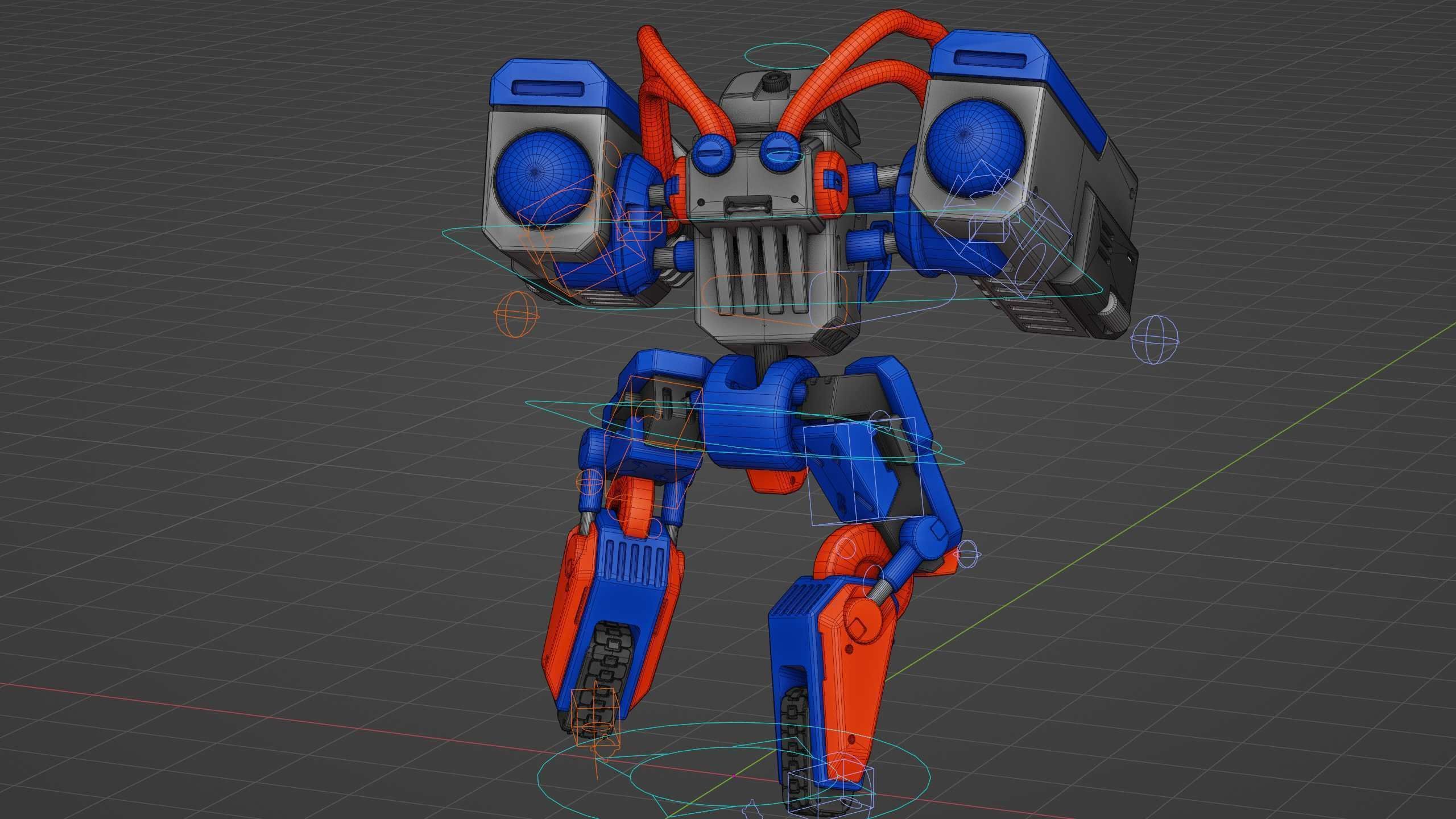 MILITARY BOT B-450 Rigged for Unreal Engine - Unity - MIXAMO  3D model_38