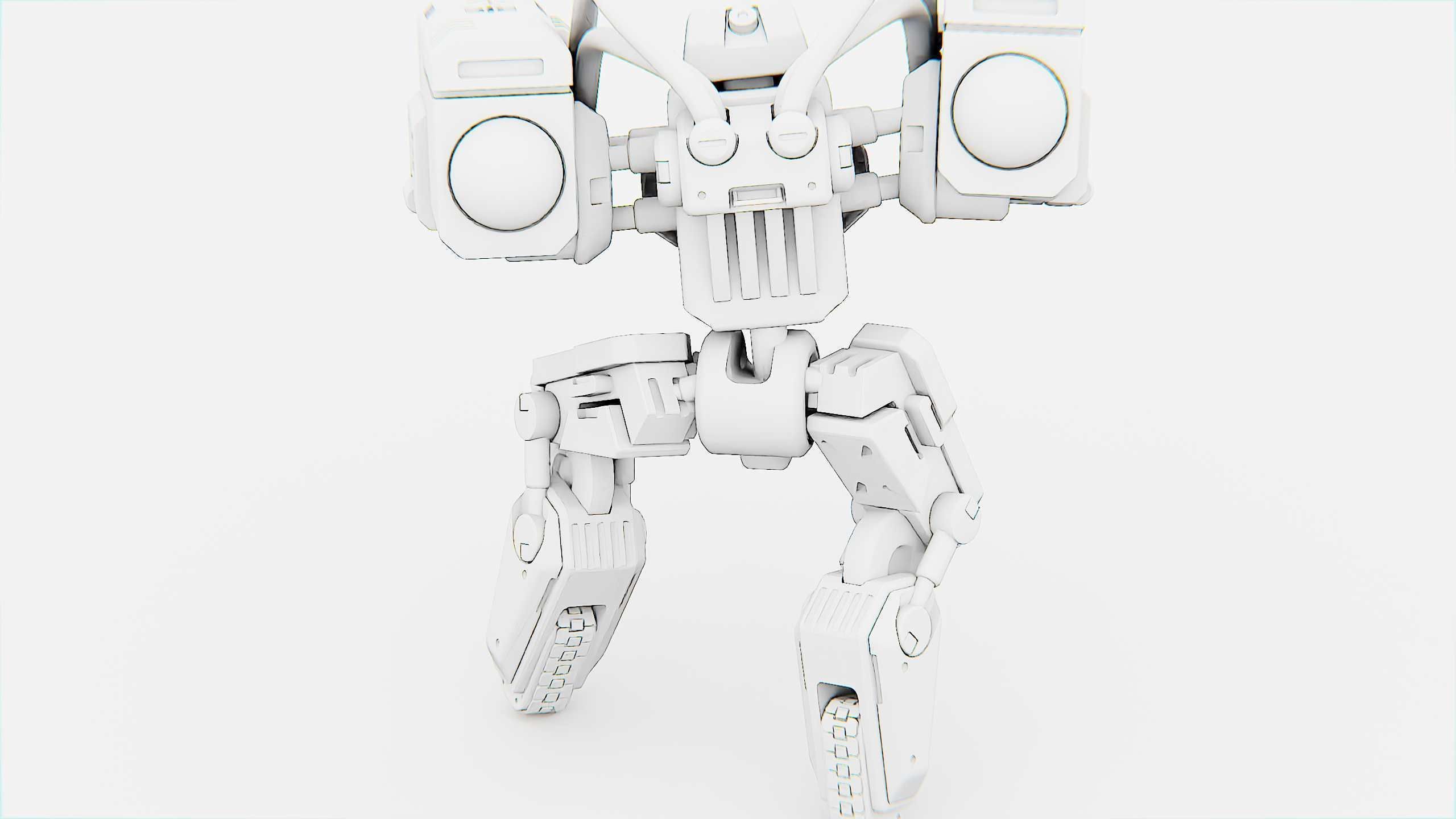 MILITARY BOT B-450 Rigged for Unreal Engine - Unity - MIXAMO  3D model_36