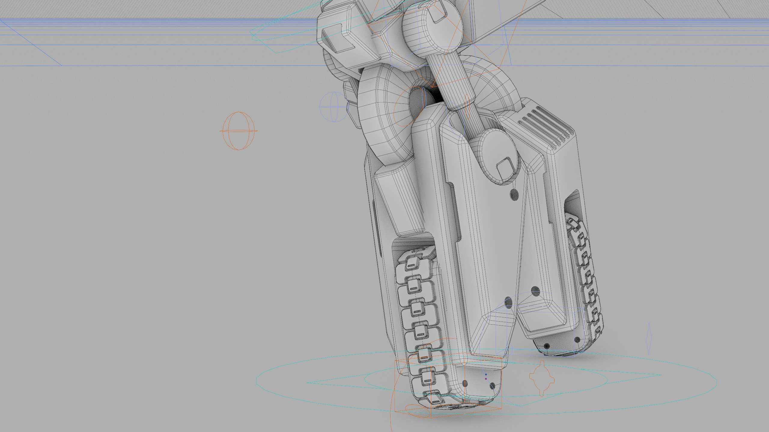 MILITARY BOT B-450 Rigged for Unreal Engine - Unity - MIXAMO  3D model_42
