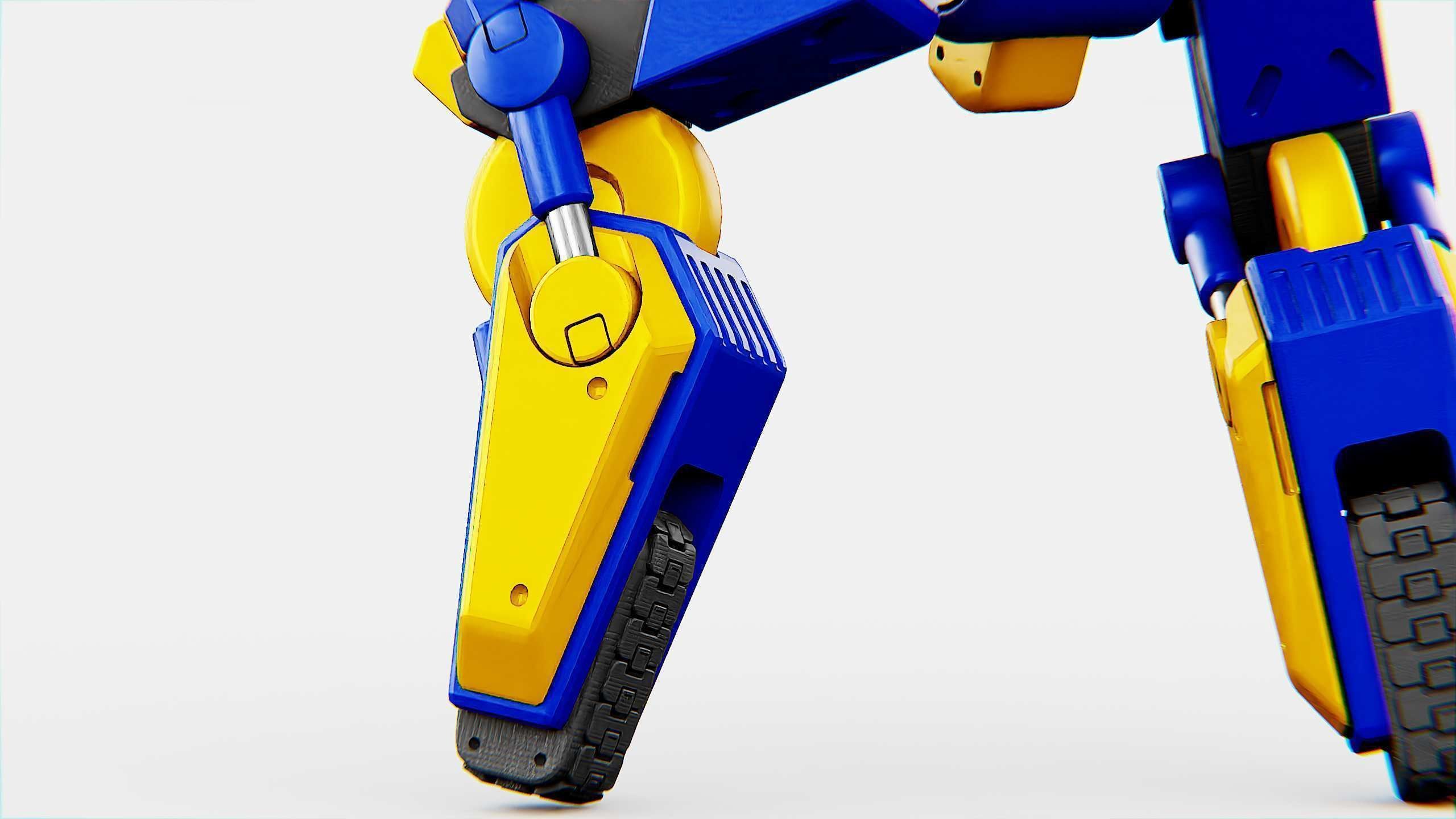 MILITARY BOT B-450 Rigged for Unreal Engine - Unity - MIXAMO  3D model_22