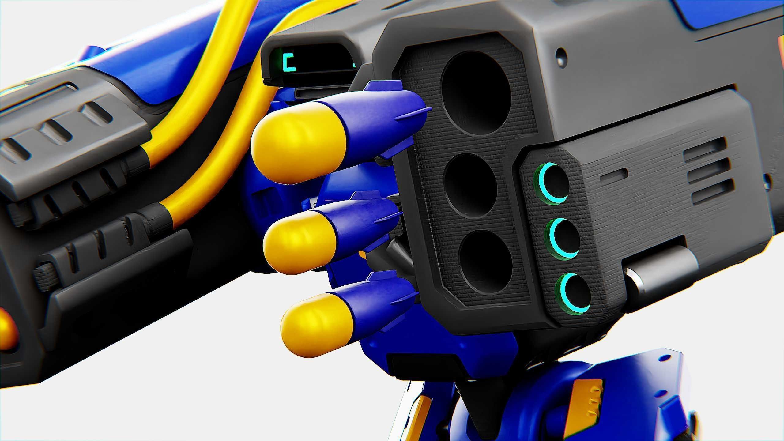 MILITARY BOT B-450 Rigged for Unreal Engine - Unity - MIXAMO  3D model_29