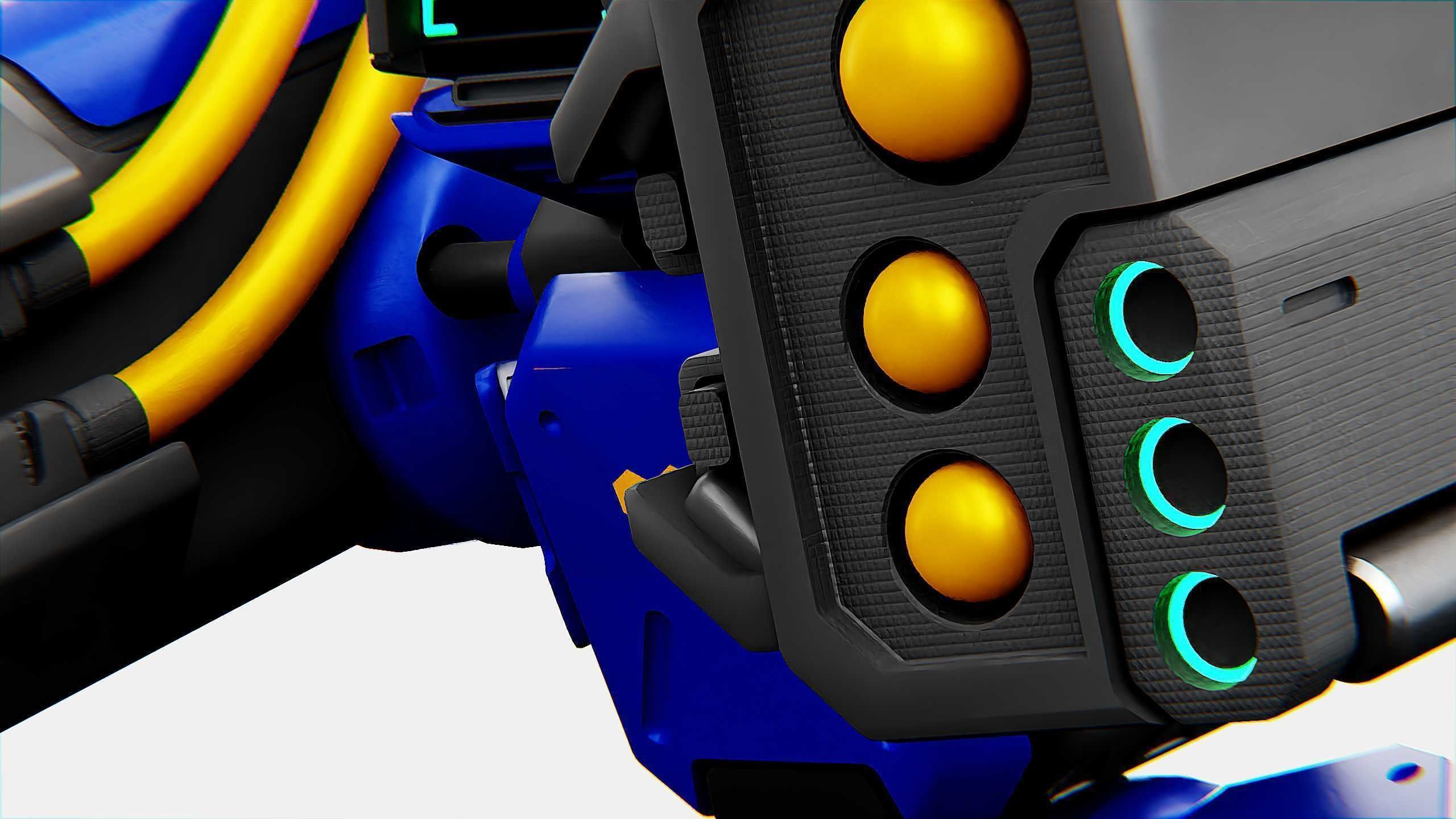 MILITARY BOT B-450 Rigged for Unreal Engine - Unity - MIXAMO  3D model_28