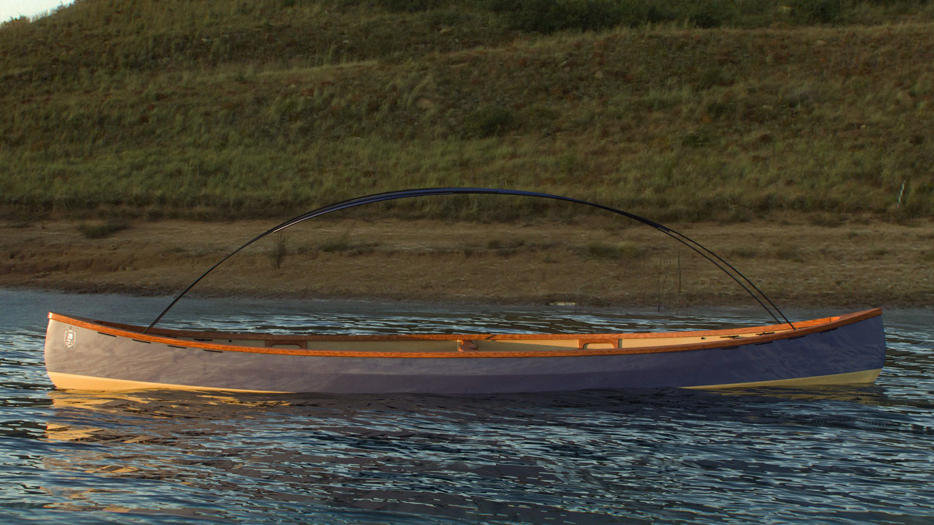 Canadian Canoe - Stitch and glue  3D model_5