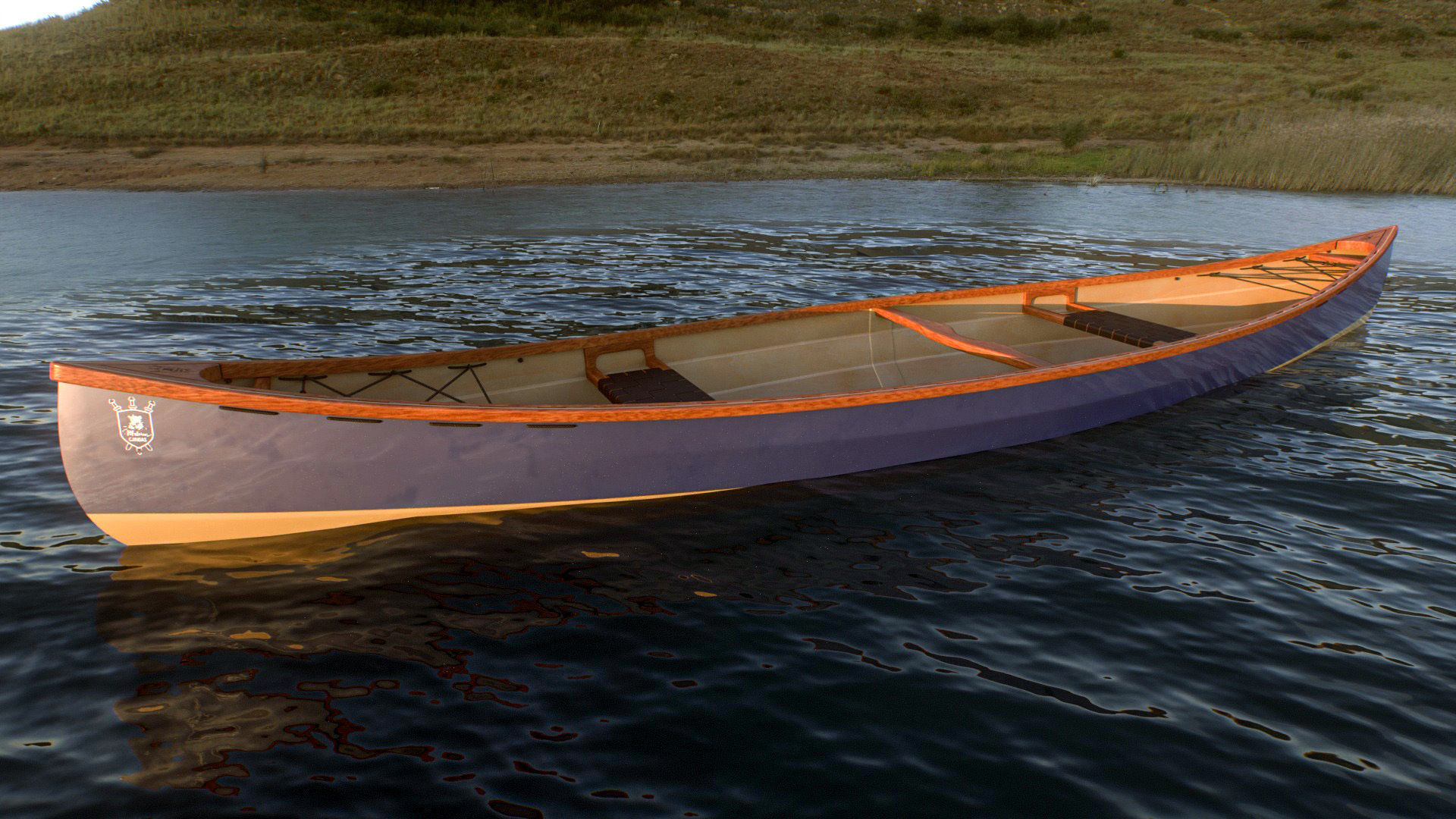 Canadian Canoe - Stitch and glue  3D model_2