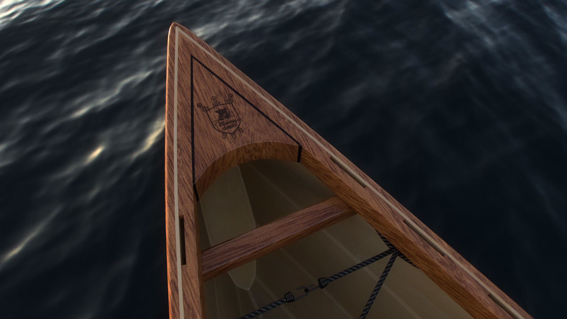 Canadian Canoe - Stitch and glue  3D model_7