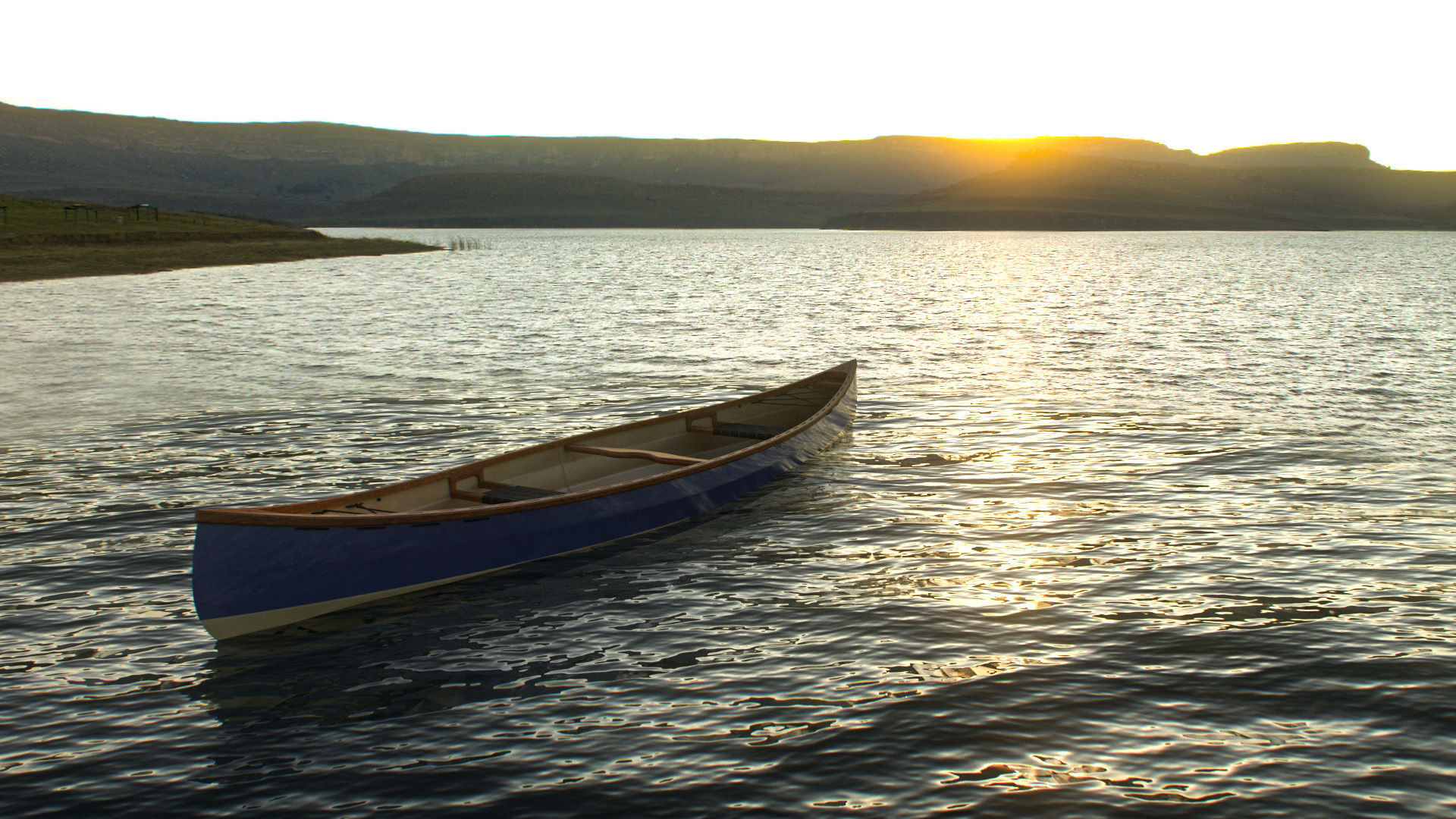 Canadian Canoe - Stitch and glue  3D model_1