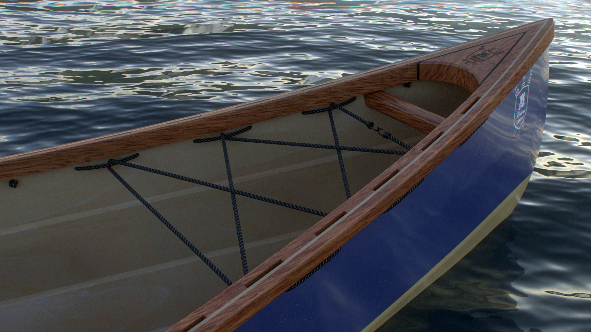Canadian Canoe - Stitch and glue  3D model_8