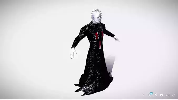 HellRaiser Pinhead 3d character Low-poly 3D model