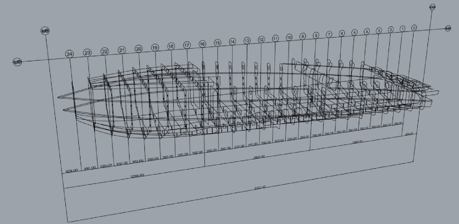 LIFE SIZE 3D motorboat hull model 3D model_2