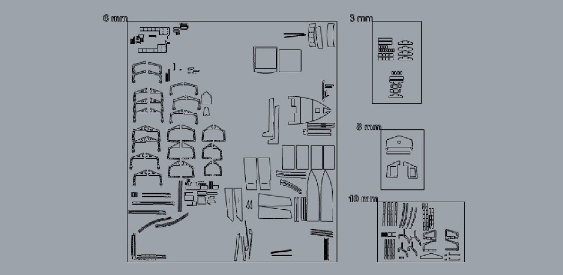 LIFE SIZE 3D motorboat hull model 3D model_5